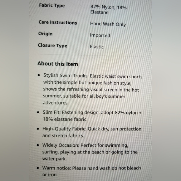 NWT BOYS SWIM JAMMERS YOUTH TRUNKS RASH GUARD UPF 50 QUICK DRY SWIM SUIT - Picture 6 of 9